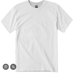 (3) Gildan White Short Sleeve Cotton Tee’s